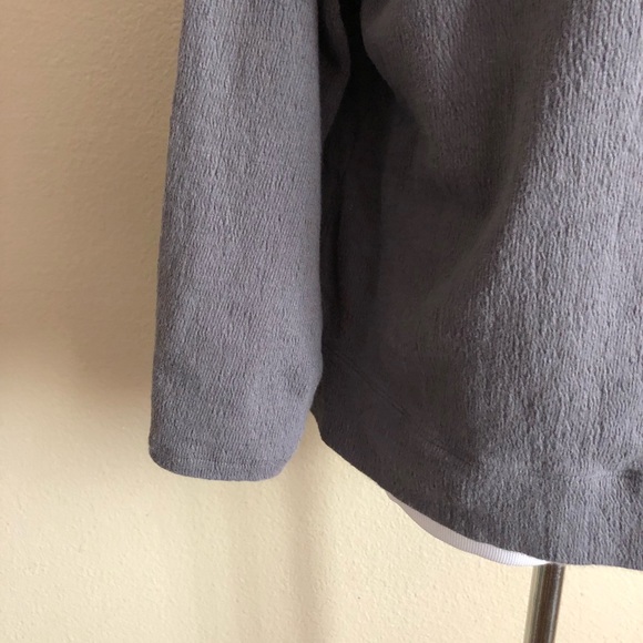 Pure Jill Charcoal Gray Linen Top Blouse - Picture 4 of 8